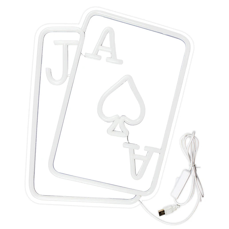 Poker 5V USB LED Neon Sign - Budget Friendly