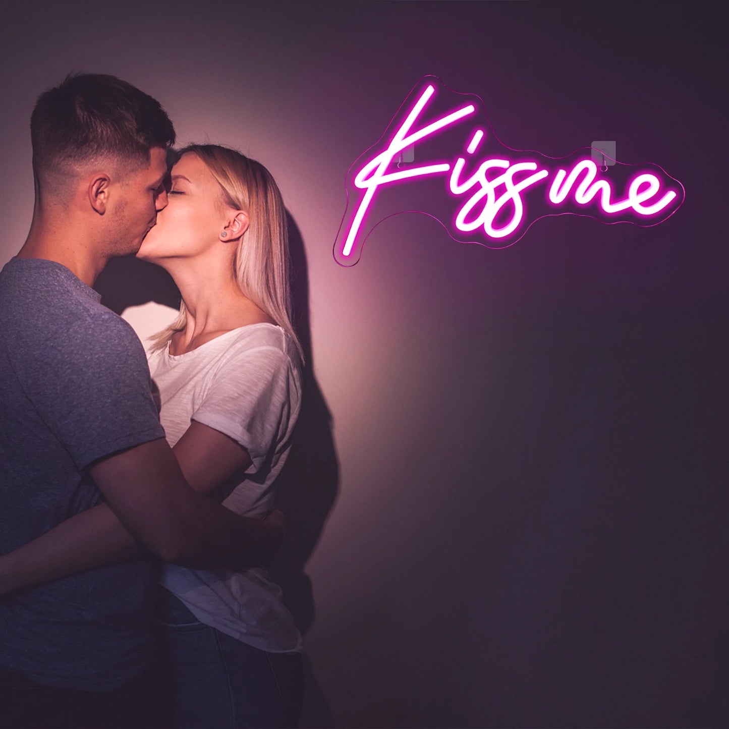 Kiss Me 5V USB Świecący Napis - Ekonomiczny