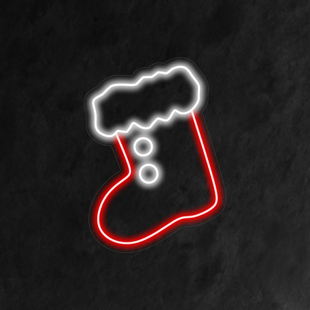 "Simple Christmas Boot Neon Sign" tilføjer et festligt præg med sit minimalistiske design, der kaster en varm og indbydende glød til en enkel, men charmerende julestemning.