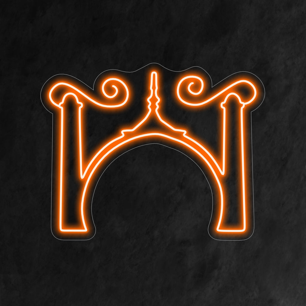 "Taj Mahal Neon Sign" adds exotic grandeur with its iconic design, casting a captivating glow that evokes the beauty of this historic monument in your space.