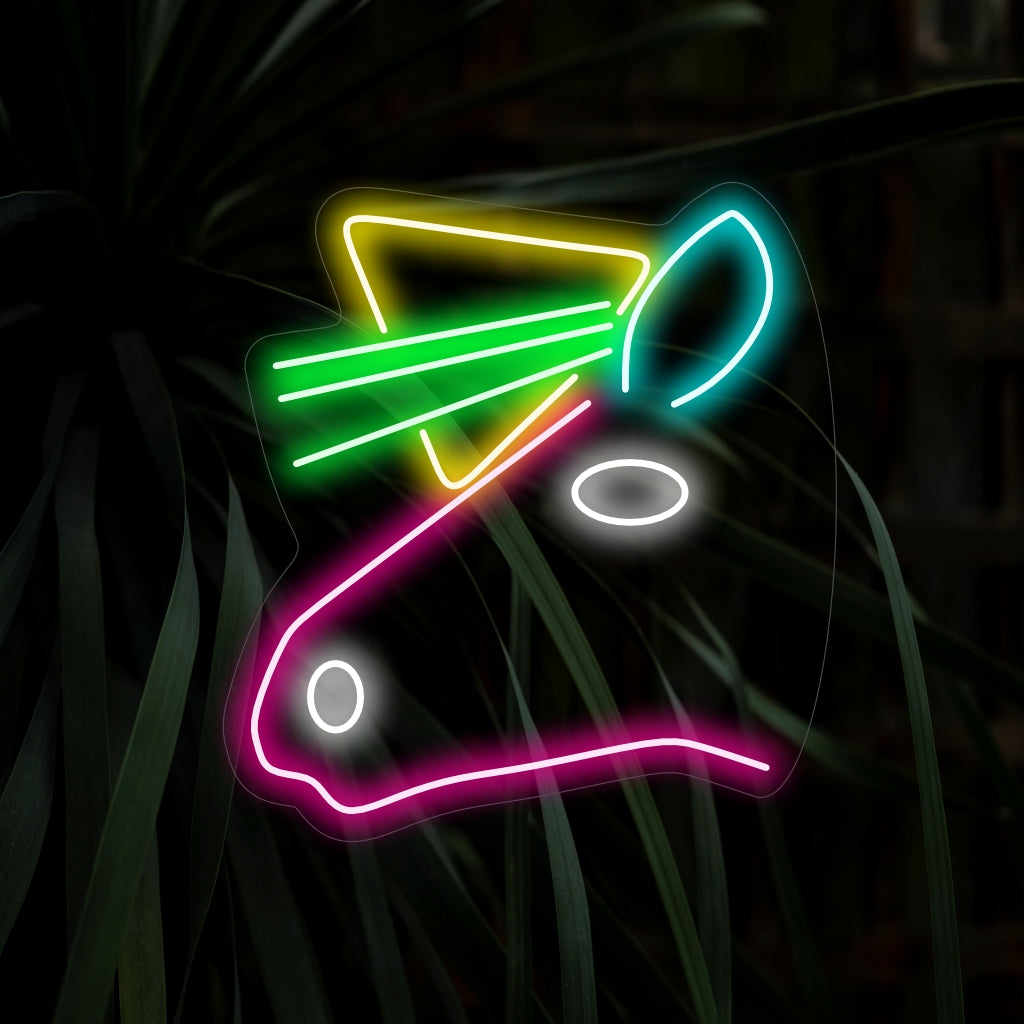 "Unicorn Head Neon Sign" with a whimsical glow, bringing magic and enchantment to your space.
