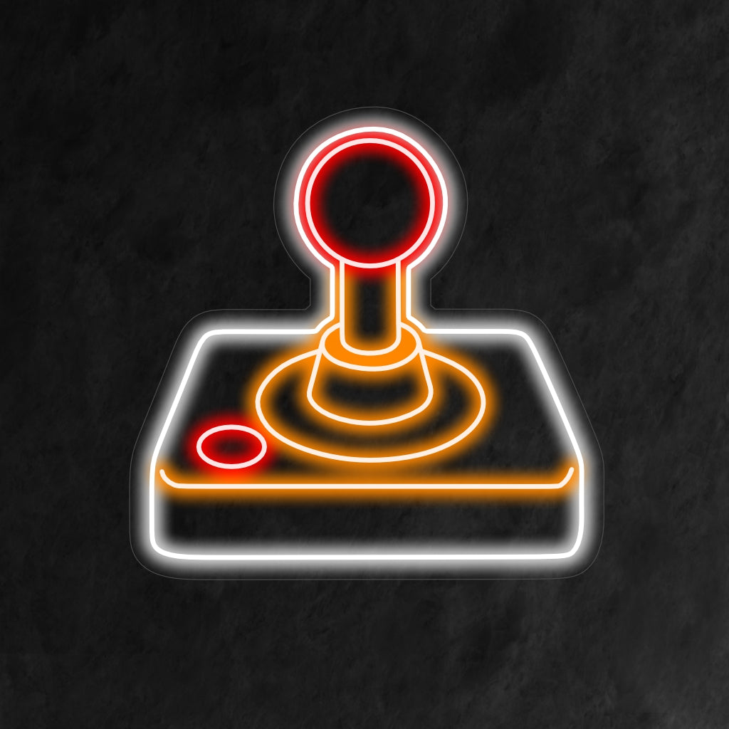 "Vintage Game Controller Neon Sign" brings nostalgia with its iconic design, casting a glow that celebrates the golden era of gaming in your space.