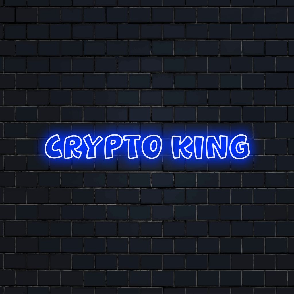 Crypto King Neon Sign | Custom Style – The Art Neon