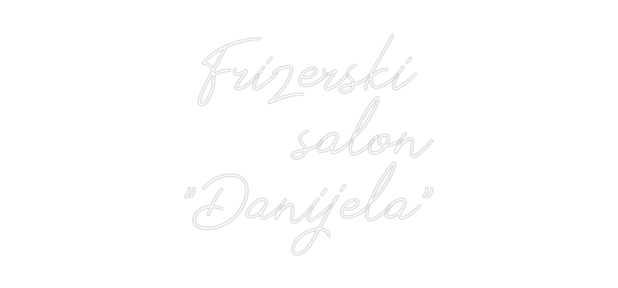 Neon po meri: Frizerski
s...