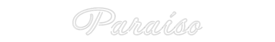 Letreiro de néon personalizado: Paraíso