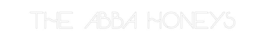 Custom Neon Sign: THE ABBA HONEYS