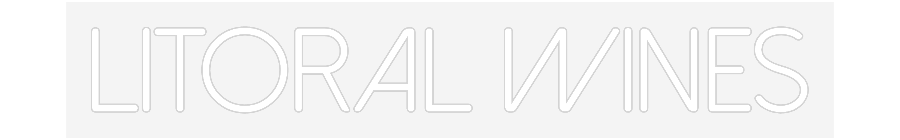 Персонализиран неонов знак: LITORAL WINES