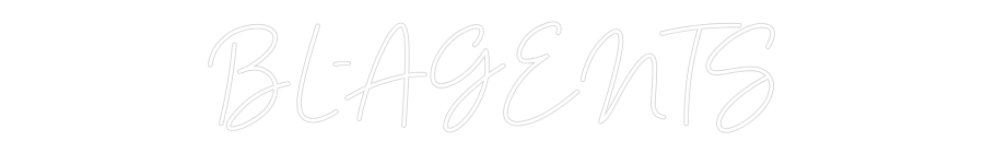 Enseigne au neon personalisée: BL-AGENTS
