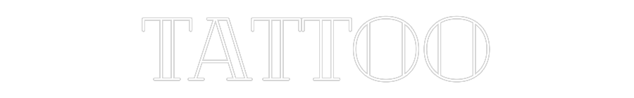 Letreiro de néon personalizado: TATTOO
