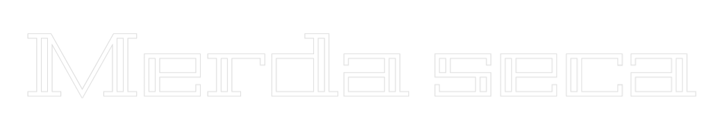 Letreiro de néon personalizado: Merda seca