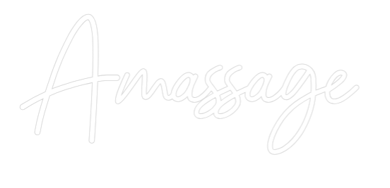 Prilagođeni neonski natpis: Amassage