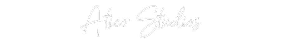 Персонализиран неонов знак: Ático Studios