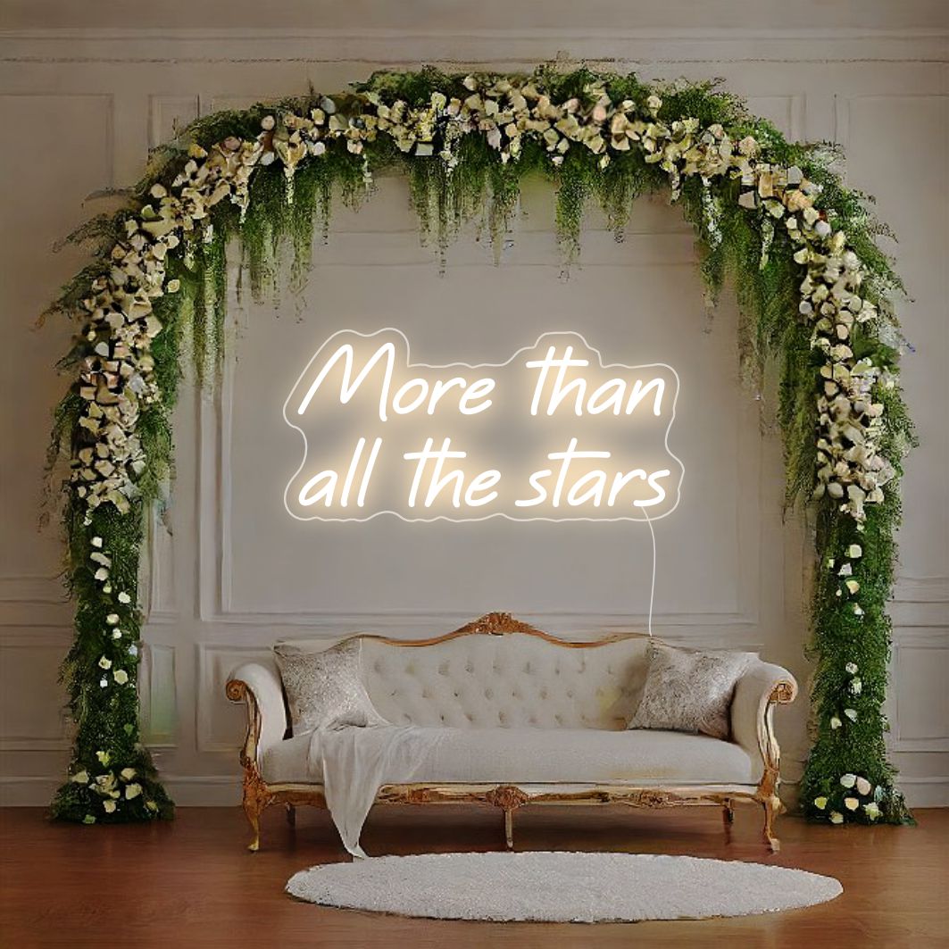 More Than All The Stars LED Neon Sign - The Art Neon