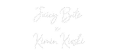 Mukautettu led neon: Juicy Bite 
...