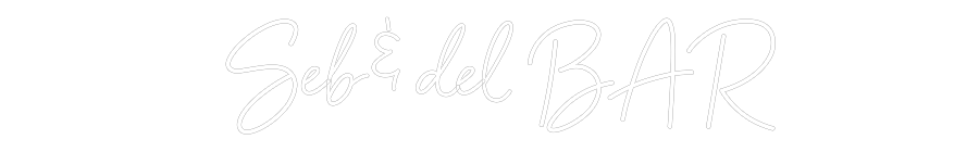 Custom Neon:  Seb & del BAR 