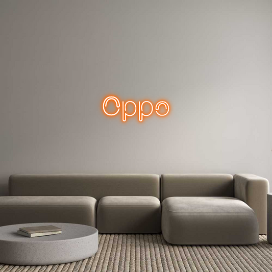 Mukautettu LED neon: Oppo
