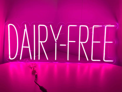 Dairy Free Neon Sign - The Art Neon