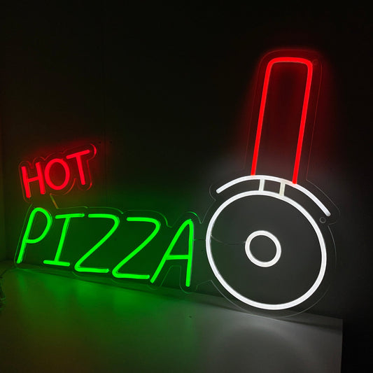 Hot Pizza Neon Sign - The Art Neon