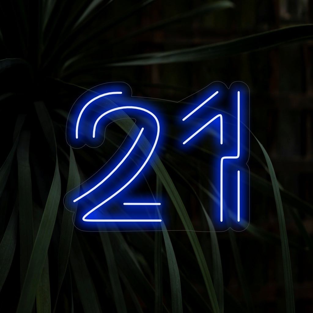 21 Sign Led Illuminate Your Space with 21 Twenty One Neon Sign | The Art Neon