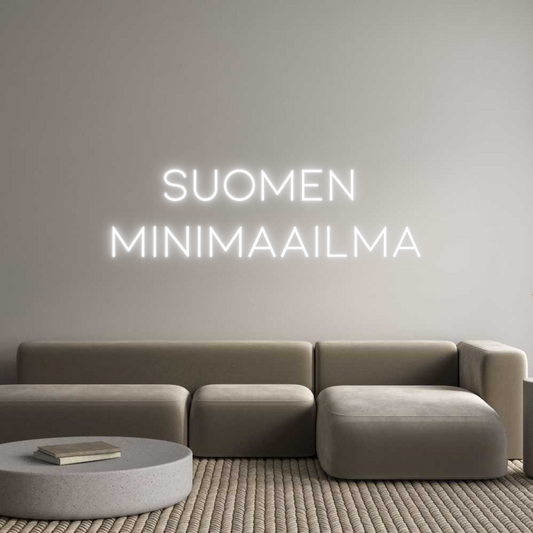 Suomen Minimaailma - Neon Valokyltti (RGB Päivitys) – Tilauksen #8141018