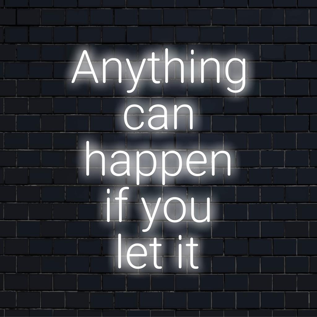 Ask Anything Led Sign Anything Can Happen LED Neon Signs | Custom Decor & Events – The Art Neon
