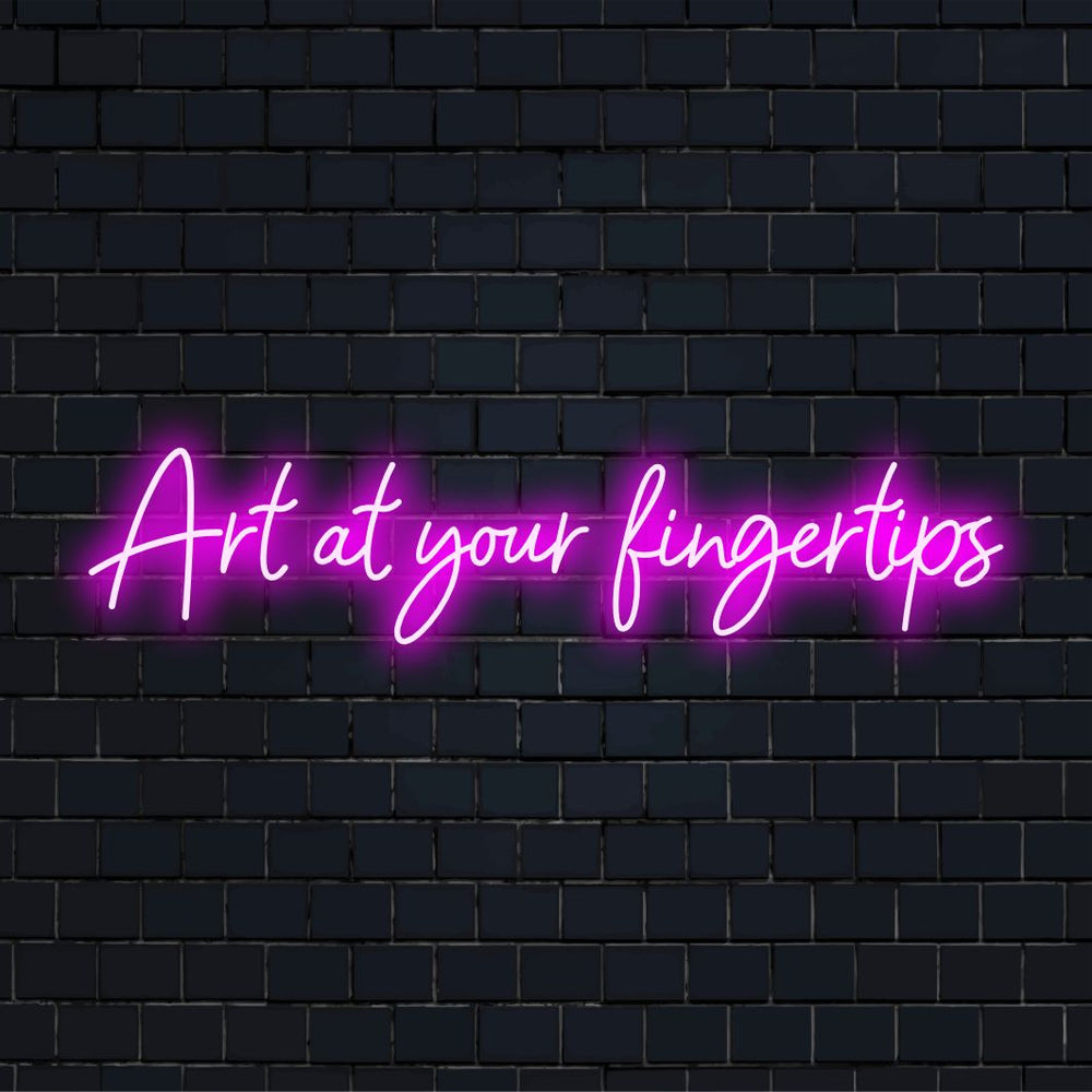 Art at Your Fingertips – LED-Neon-Schriftzug