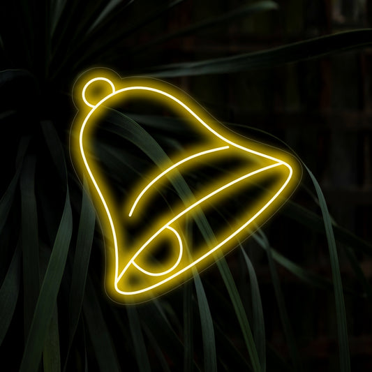 "Bell Neon Sign" is a delightful addition to your musical art decor, featuring the charming illustration of a bell with musical notes. Illuminate your space with the delightful chime of this unique neon light.