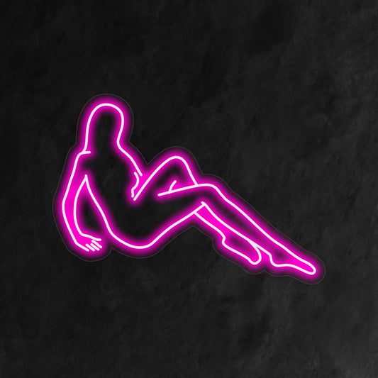 "Body Silhouette Neon Sign" is a sleek and motivating addition to your fitness and wellness interior. A neon light that represents the beauty and strength of the human body.