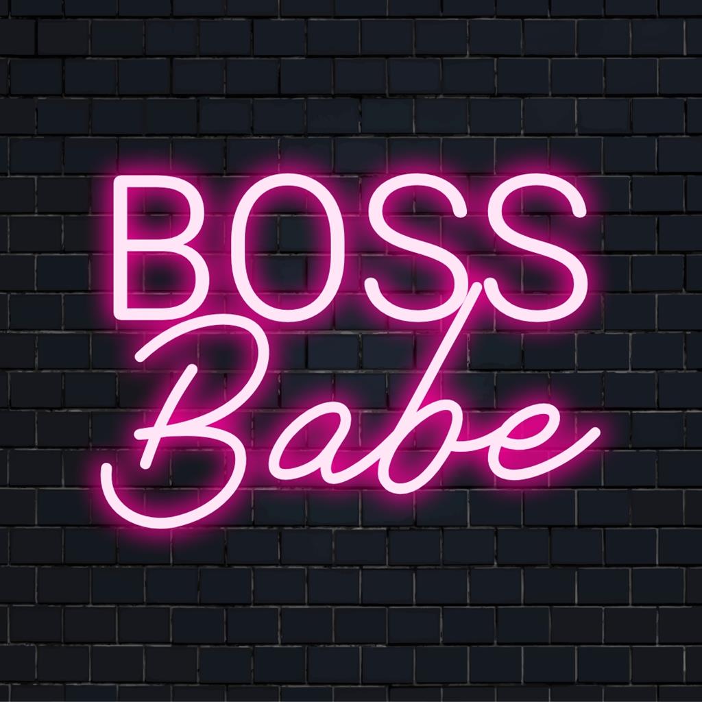 Boss Babe Custom Made LED Neon Sign: Unique Neon Decor – The Art Neon