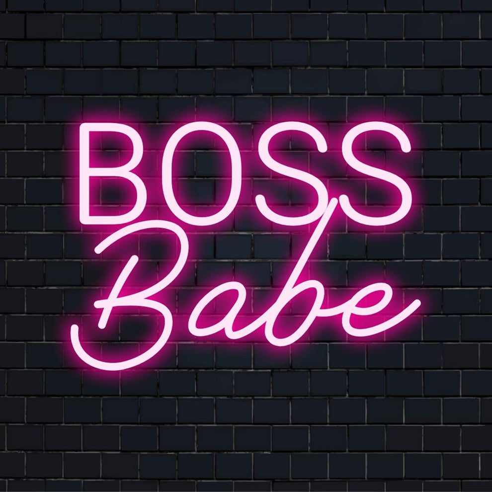 Boss Babe Custom Made LED Neon Sign: Unique Neon Decor – The Art Neon