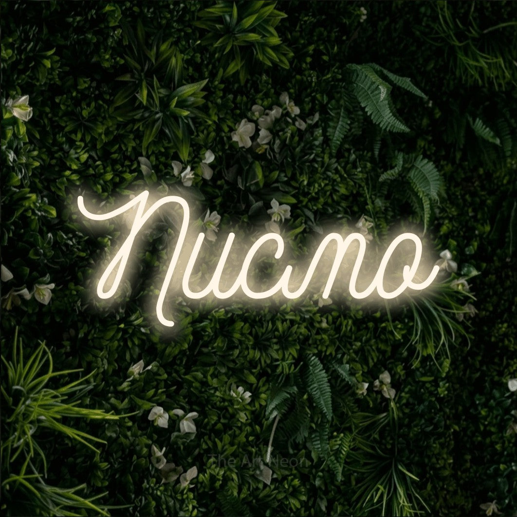 LED neon sign reading “Писмо”, arranged in a single line.