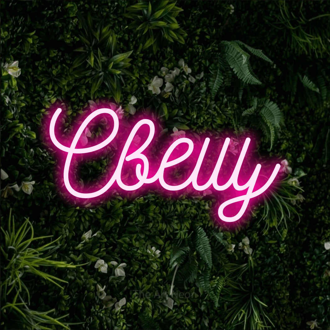 LED neon sign reading “Свещ”, arranged in a single line.