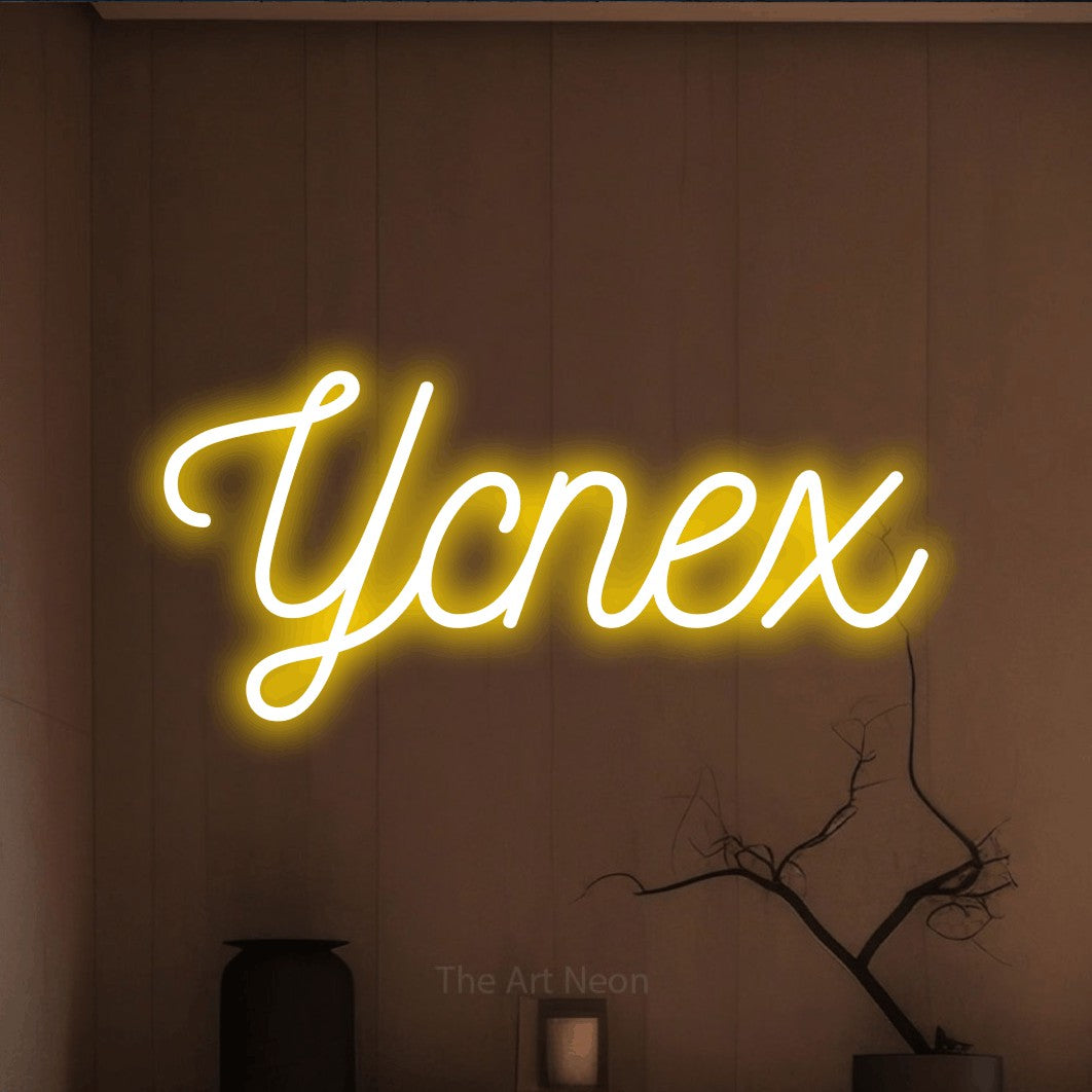 LED neon sign reading “Успех”, arranged in a single line.