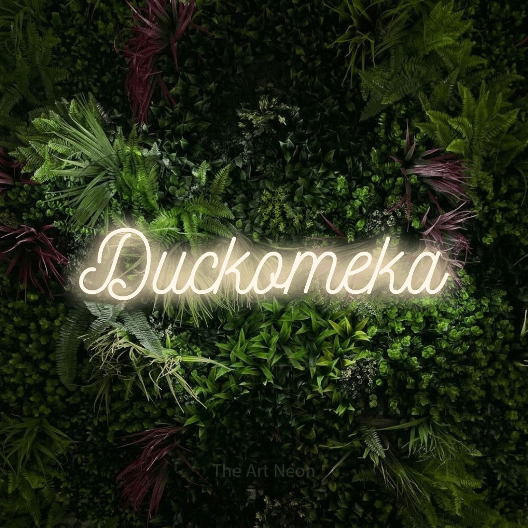 LED neon sign reading “Дискотека”, arranged in a single line.