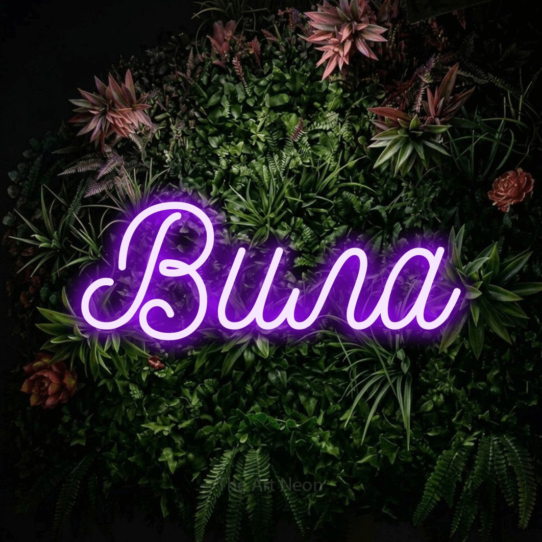LED neon sign reading “Вила”, arranged in a single line.