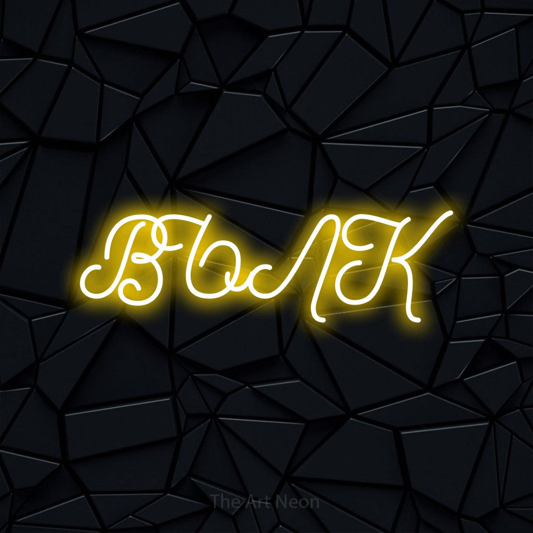 LED neon sign reading “ВЪЛК”, arranged in a single line.