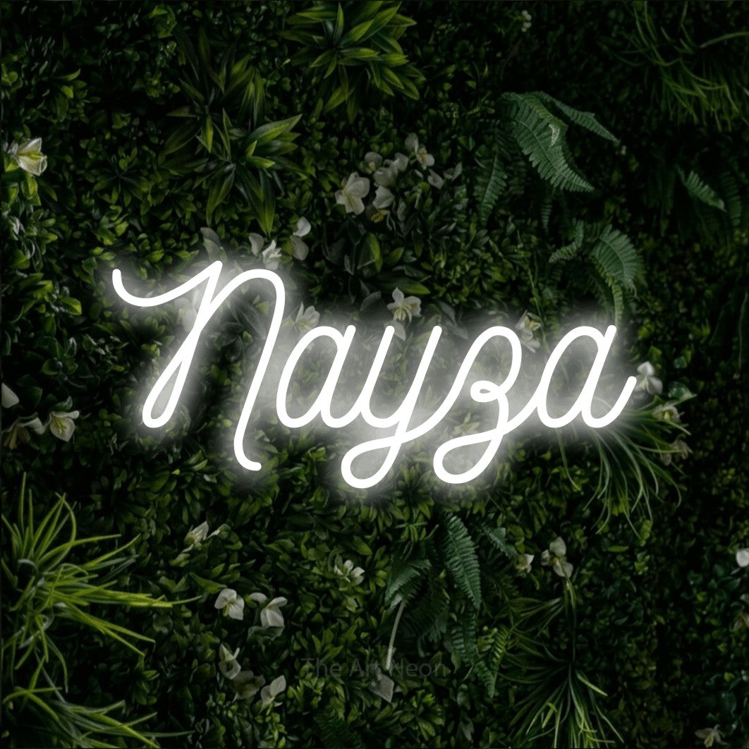 LED neon sign reading “Пауза”, arranged in a single line.