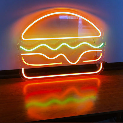 Burger Neon Sign