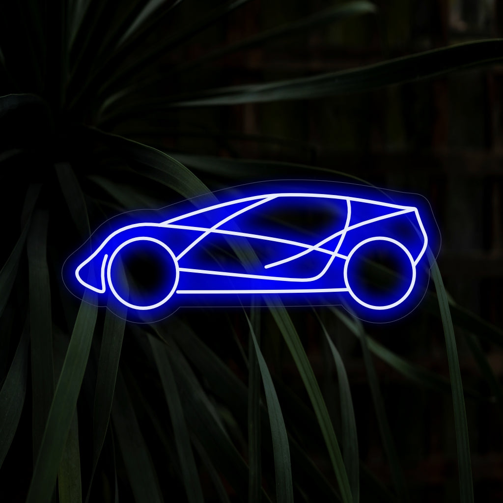 L'enseigne néon « Car Side View » présente une représentation élégante et moderne d'une voiture vue de côté, ce qui en fait un ajout idéal à la décoration automobile. Illuminez votre espace avec le design épuré et l'allure contemporaine de ce néon unique.