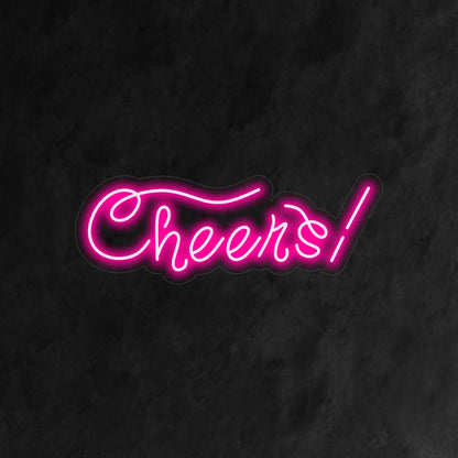"Cheers Bar Neon Sign" is a lively and welcoming addition to your bar interior. A neon light that invites patrons to gather and celebrate.