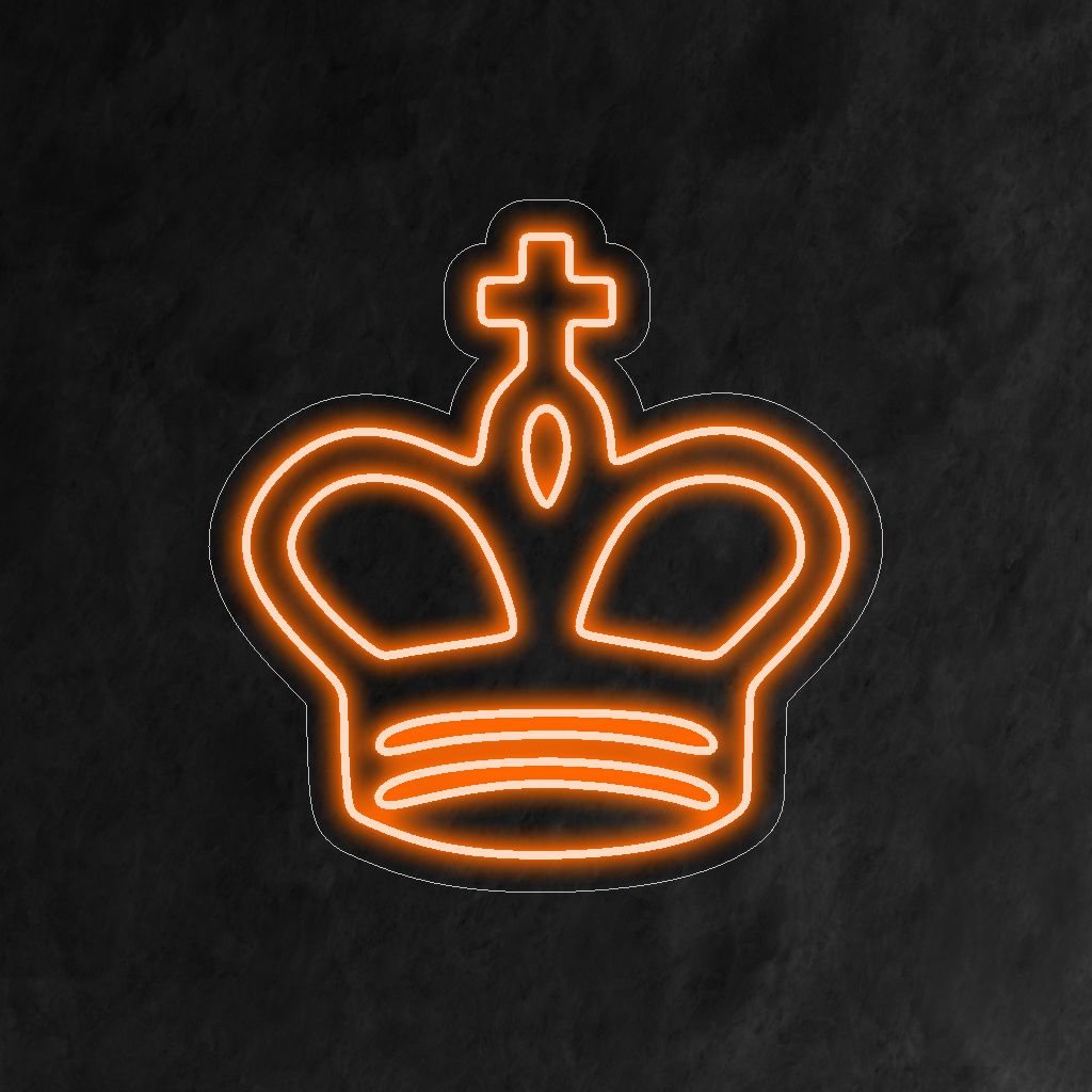 Chess King Neon Sign | Strategic LED Wall Art | The Art Neon