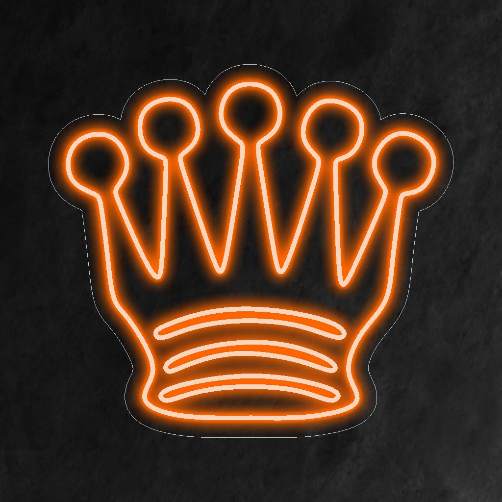 "Chess Queen Neon Sign" ��� Et majestætisk og kraftfuldt neonlys, der fremviser det ikoniske skakdronningdesign, og tilfører dit rum kongelig elegance og strategisk charme.