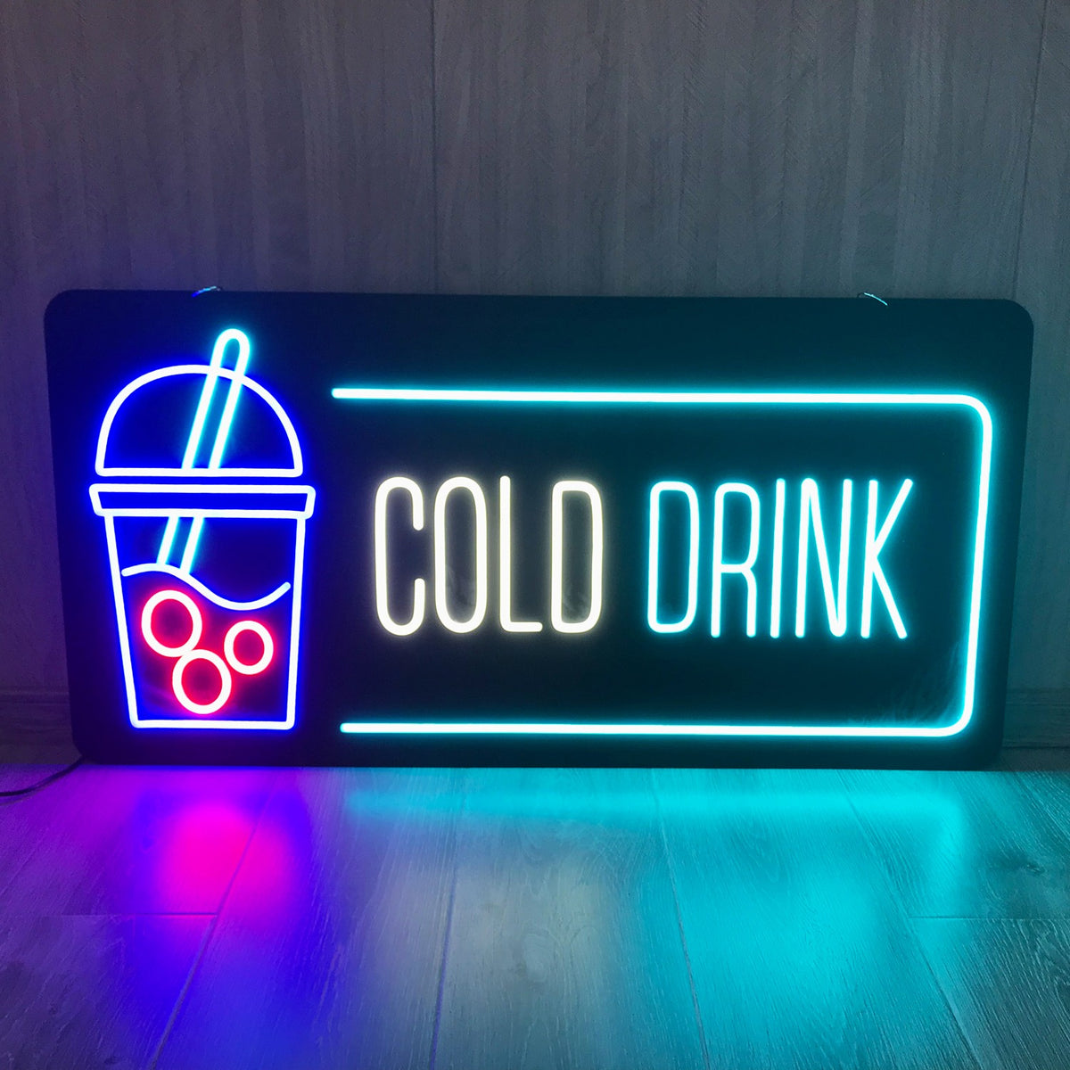 Insegna al neon a LED per bevande fredde