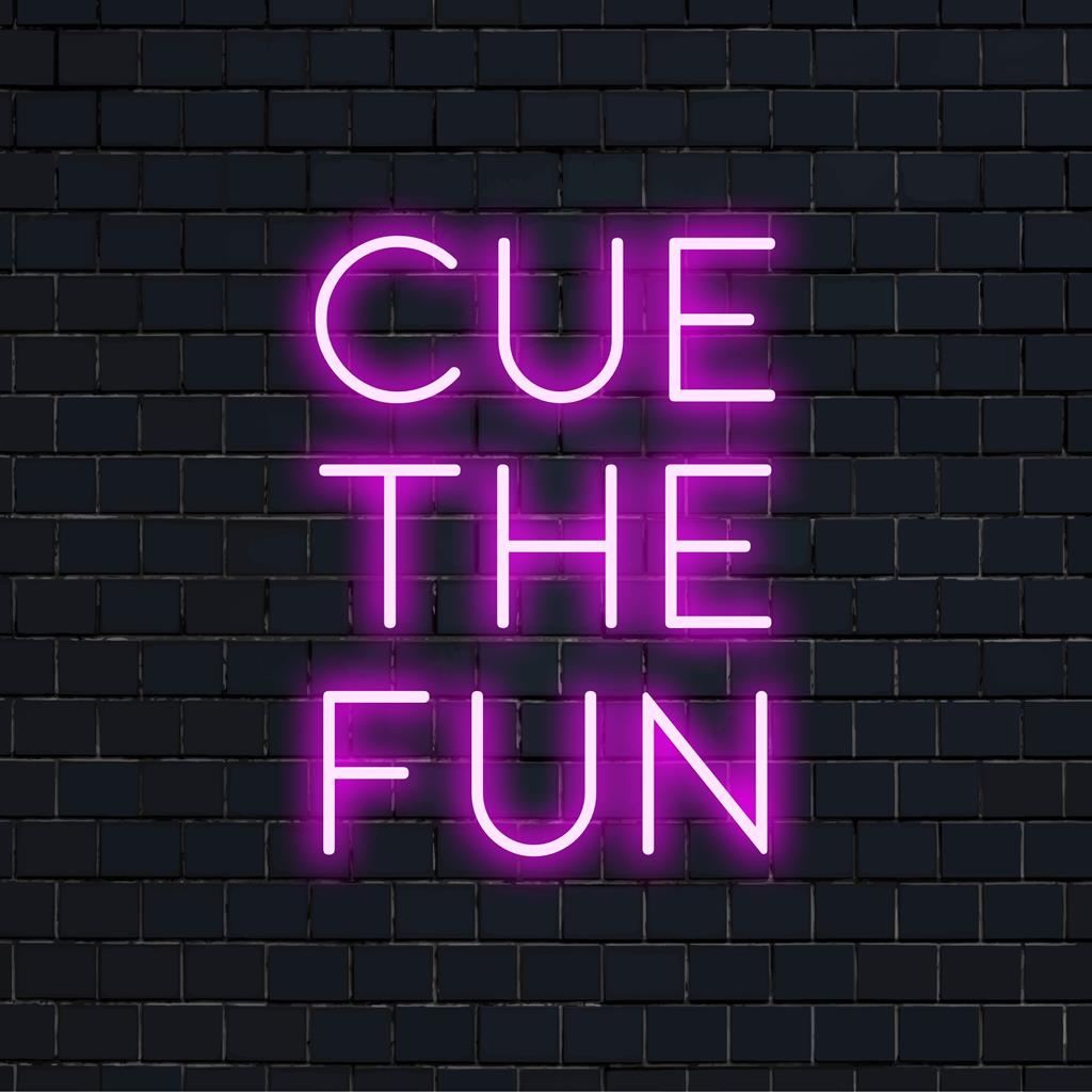 Neon Fun Cue The Fun Custom Made LED Neon Signs - Unique Neon Decor – The Art Neon