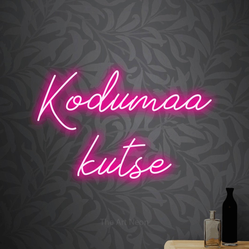 LED neon sign reading “Kodumaa kutse”, arranged in 2 lines.