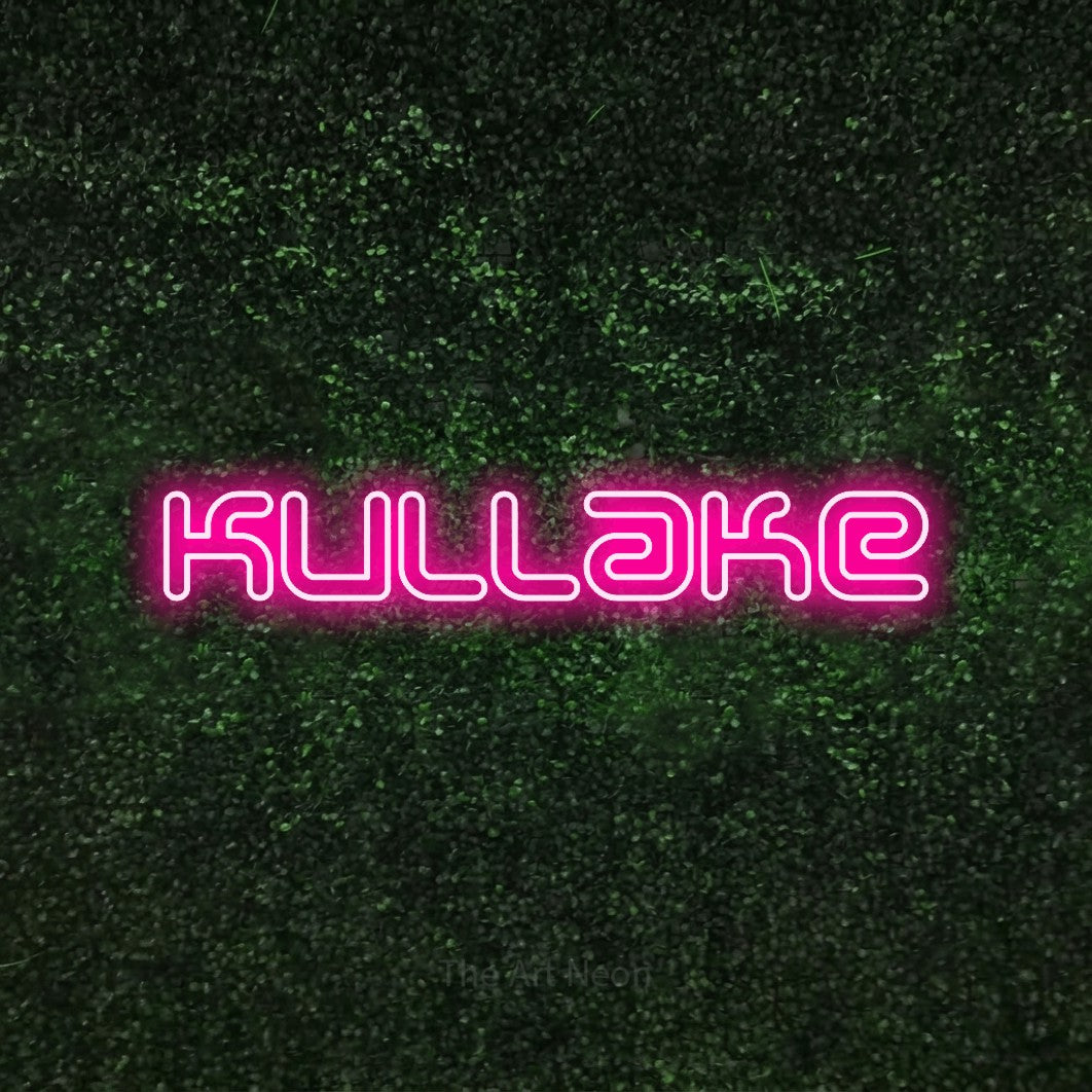 LED neon sign reading “Kullake”, arranged in a single line.