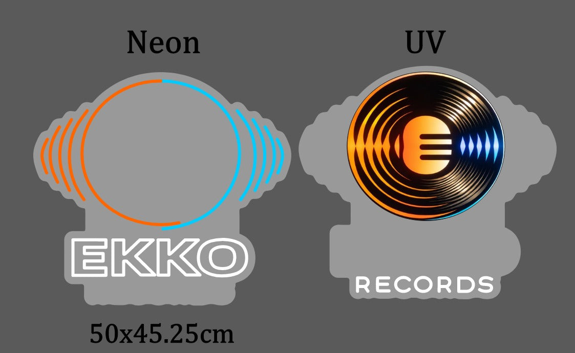 EKKO Records – Custom LED Neon Sign 50 × 45 cm