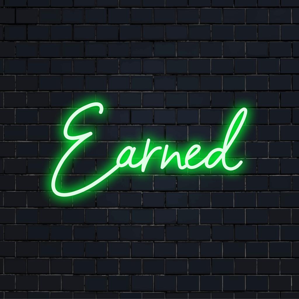 Vibrant custom-made LED neon sign with a unique design, perfect for personalized neon art and striking wall decorations.