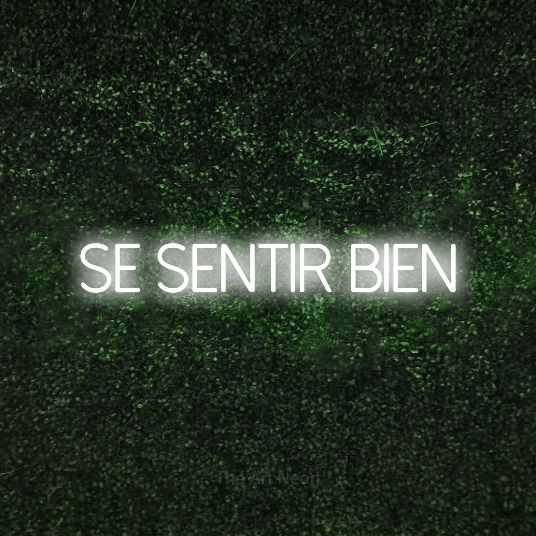 LED neon sign reading “Se Sentir Bien”, arranged in a single line.