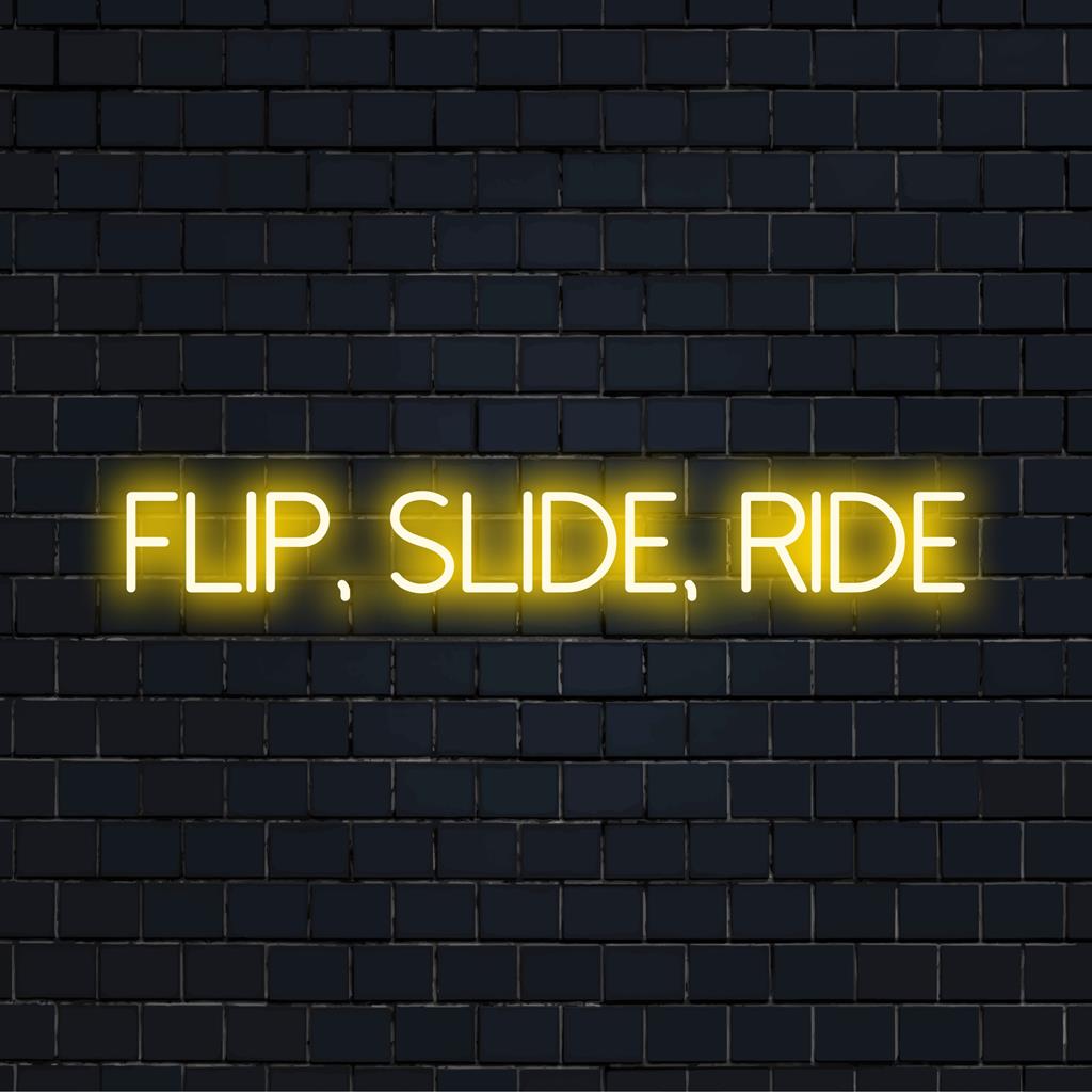 Flip, Slide, Ride LED Neon Signs: Unique Custom Decor – The Art Neon